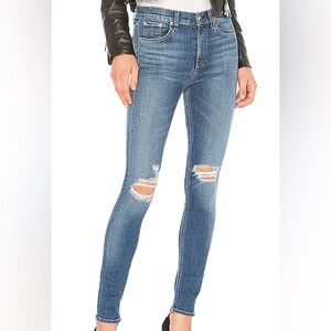 NWOT Rag and Bone High Rise Skinny Jeans in Bonnie